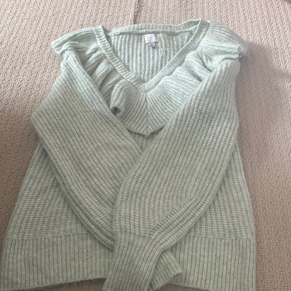 Target ruffle neck sweater